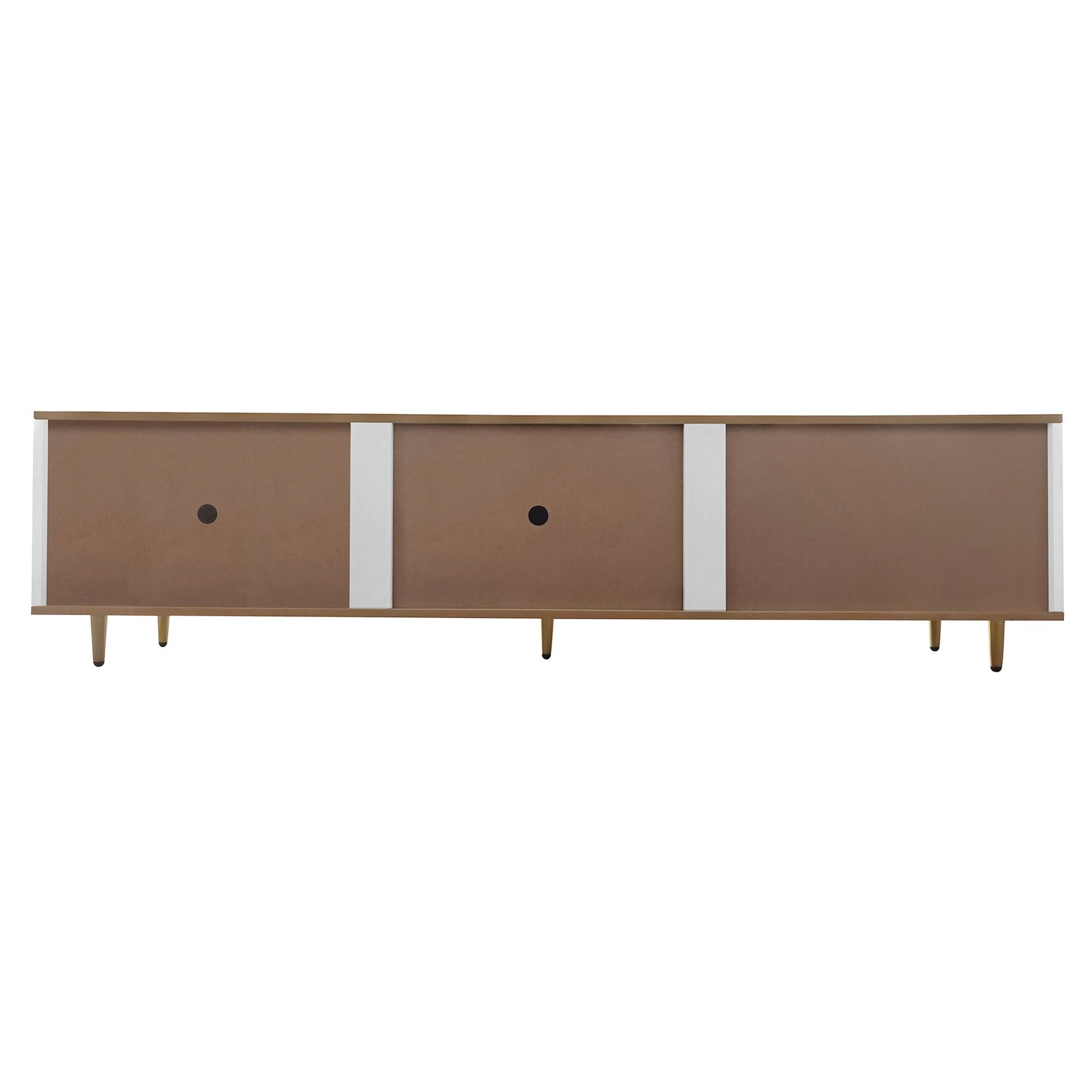 Modern TV Stand for 65+ Inch TV, TV Console Table with Storage