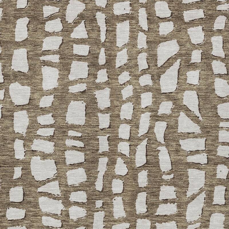 HomeRoots Abstract Transitional Rectangle Outdoor Rug