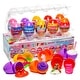 preview thumbnail 1 of 4, GirlZone Egg-Citing Squashy Delights, 10 Prefilled Easter Eggs with DIY Slime, Clay, Unicorn Squishy & Charm