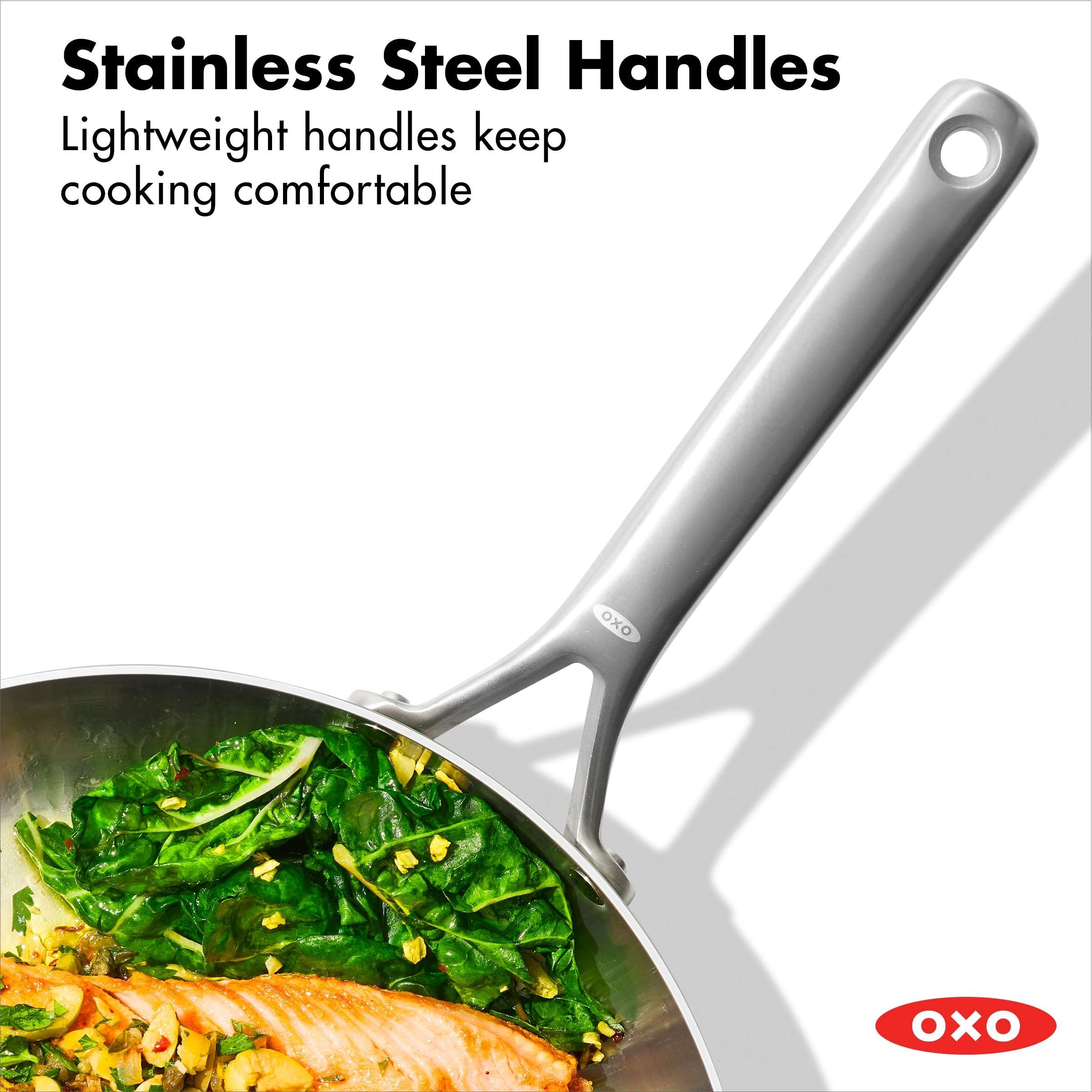 OXO Mira 3-Ply Stainless Steel Non-Stick Frying Pan, 12 - Bed Bath &  Beyond - 38077084