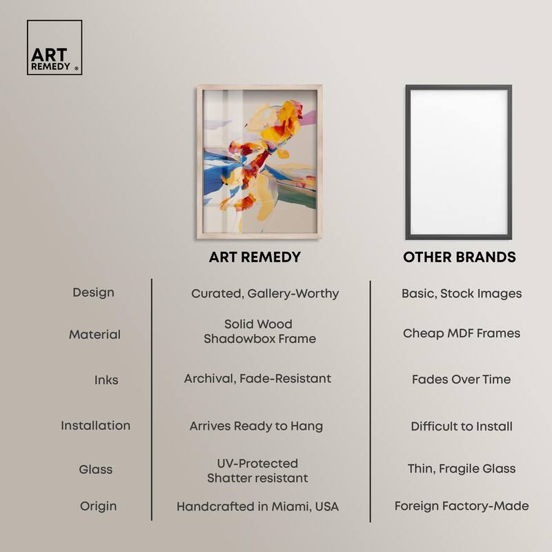 Flippant Bloom III Shadowbox by Art Remedy