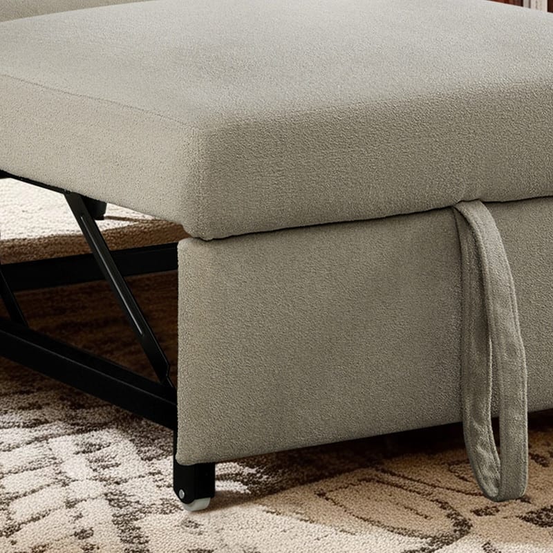 Spruce & Spring Modern Pull-Out Accent Chair Bed with Adjustable Backrest & Space-Saving Design