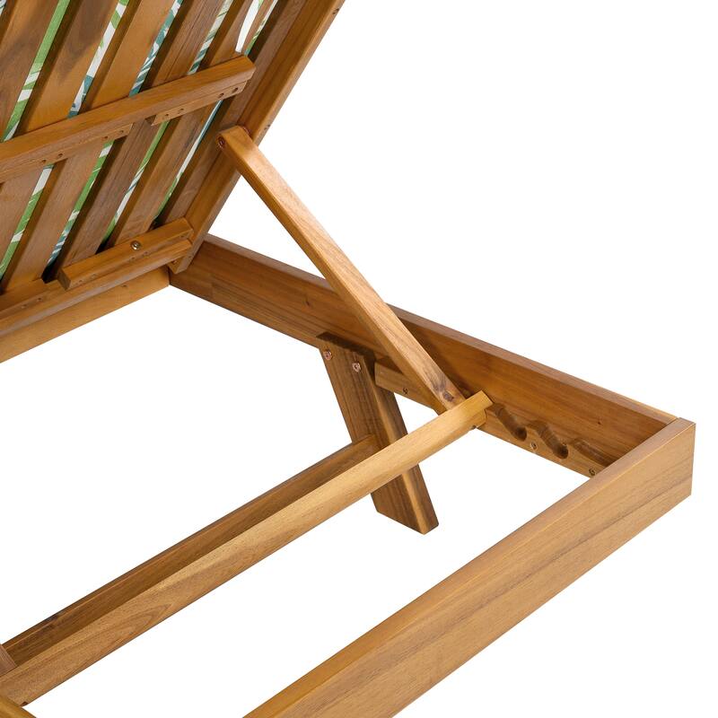 Christopher Knight Home- Michael Acacia Outdoor Adjustable Chaise Lounge Set of 2