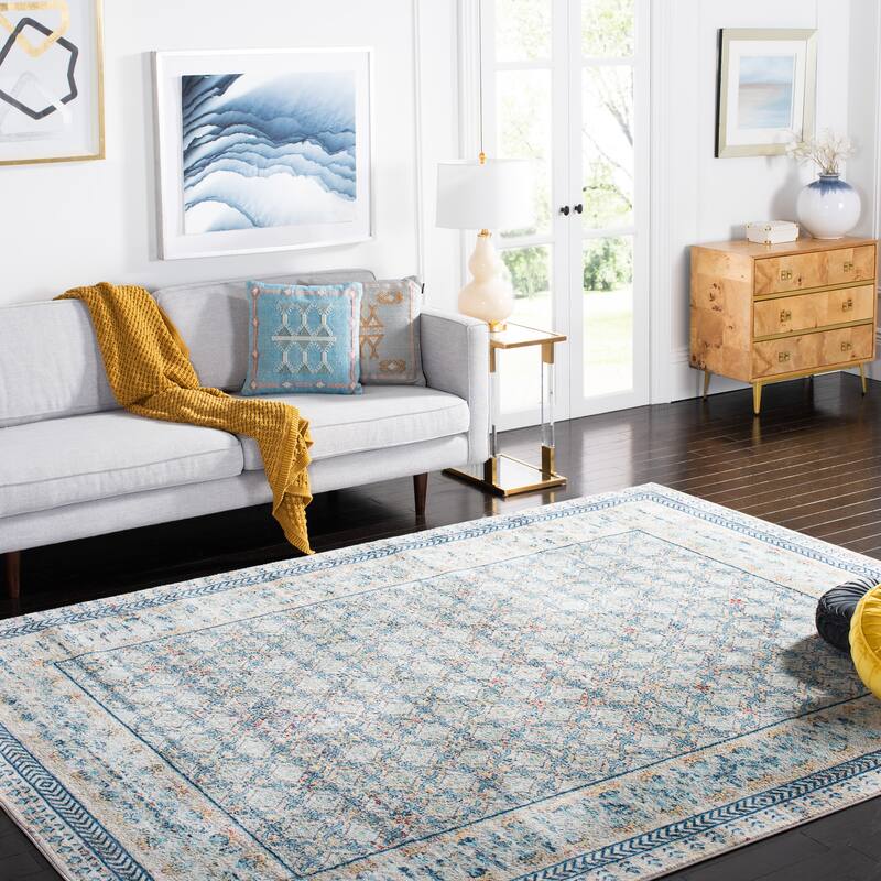 SAFAVIEH Brentwood Banga Traditional Oriental Rug - 10' x 13' - Blue/Yellow
