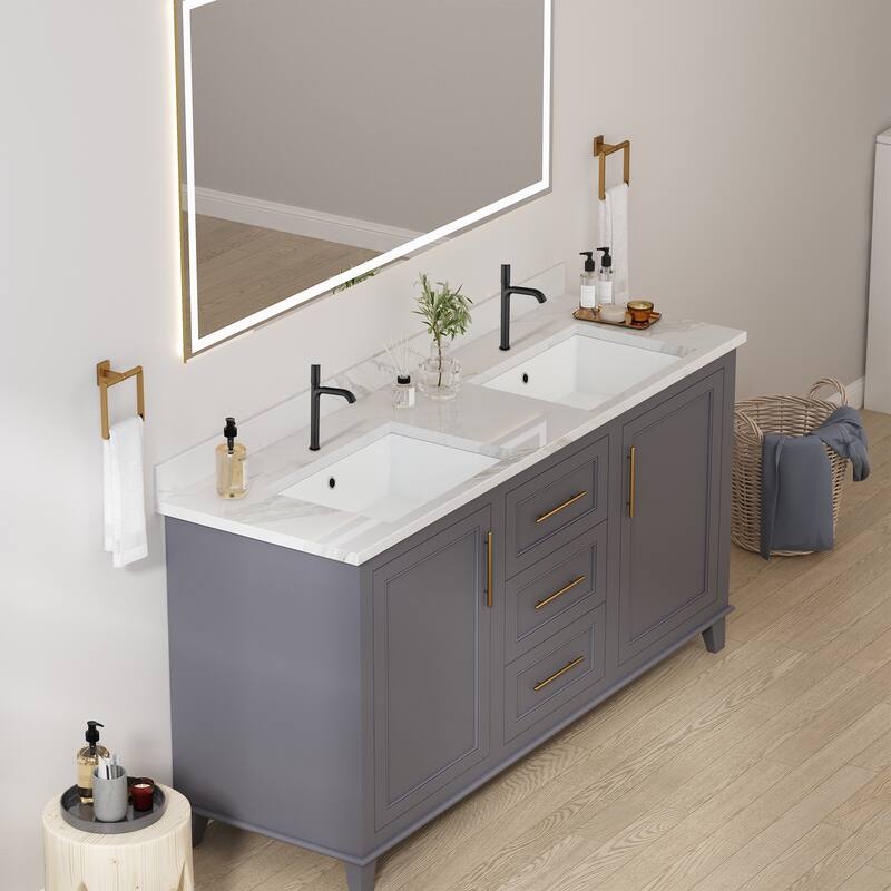 Modern Single Handle Bathroom Vessel Faucet