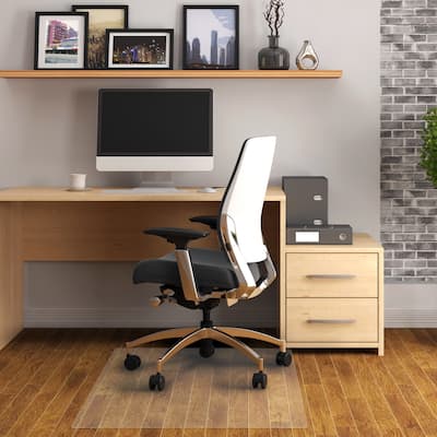 Valuemat® Vinyl Rectangular Chair Mat for Hard Floor - 30" x 48"