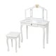 preview thumbnail 4 of 8, Kids Three-Sided Folding Mirror Dressing Table with Stool