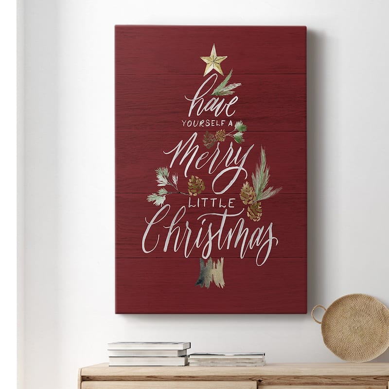 Merry Little Christmas Premium Gallery Wrapped Canvas - Ready to Hang