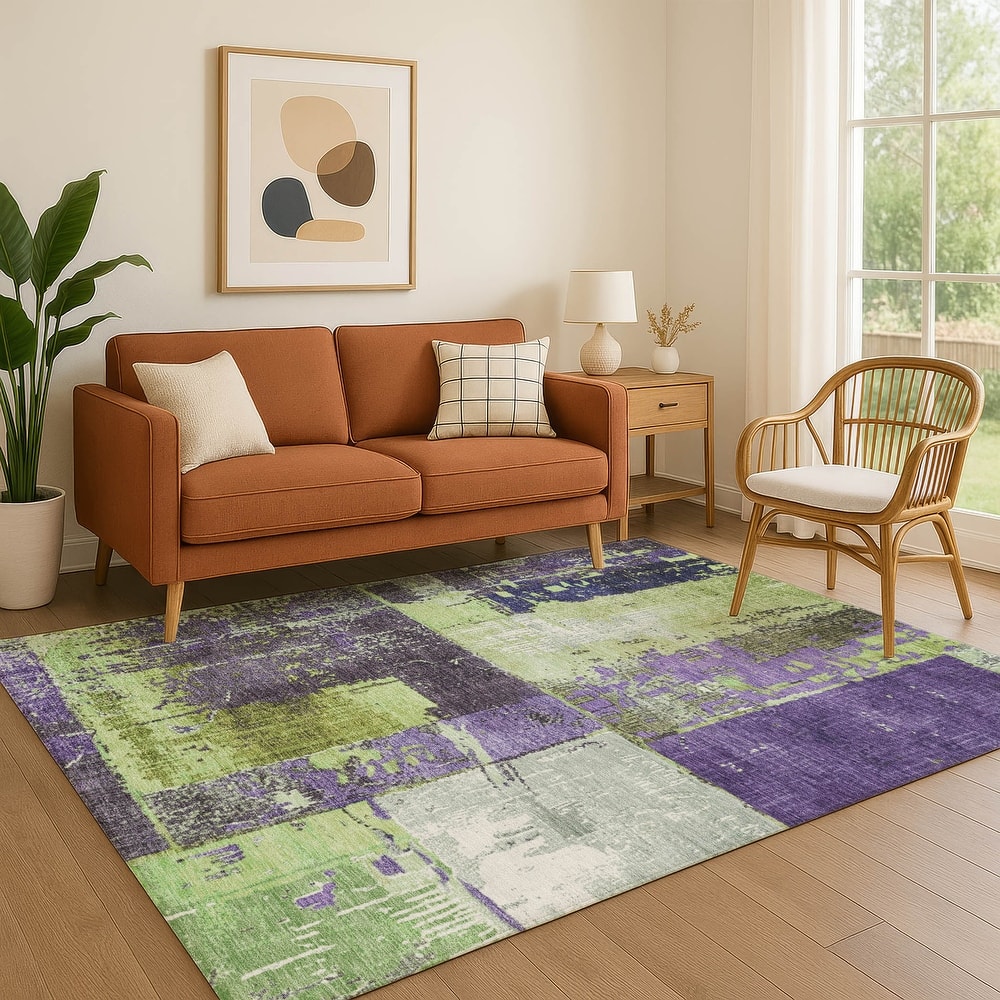 Premium Washable Super Soft Contemporary Geo Mayfield Rug