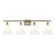 Option Matte White / Antique Brass Finish
