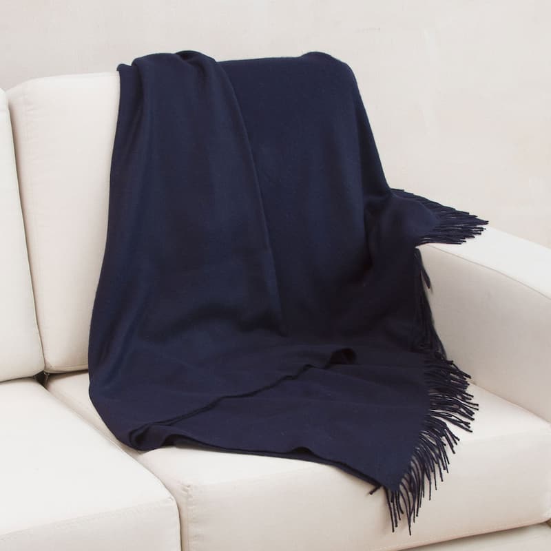 Novica Handmade Blissful Dream In Midnight Throw