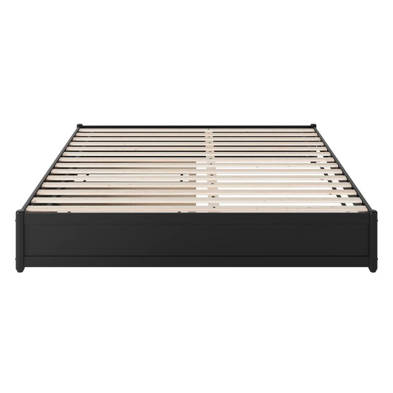 Barcelona Panel Platform Bed with Twin XL Trundle