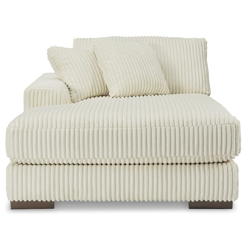 Signature Design by Ashley Lindyn White 2-Piece Sectional with Ottoman - 102" W x 70" D x 38" H
