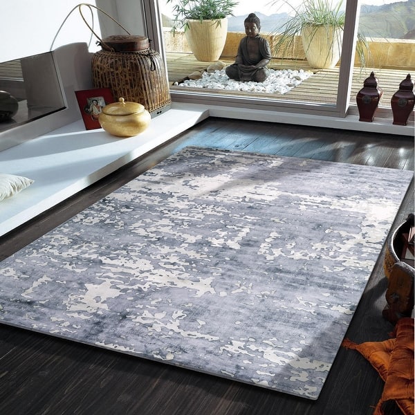slide 2 of 7, Handwoven Smoked 8x10 Rug - 8 ' X 10 ' Rectangle