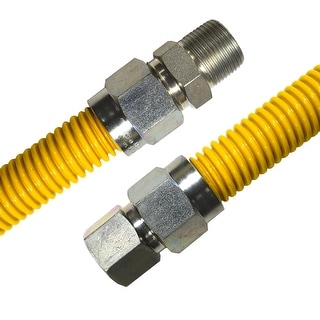 Jones Stephens 1" OD (3/4" ID) X 36" Long, 3/4" Male Pipe Thread X - Yellow