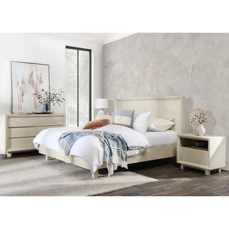 Classic Home Reece Mango Wood Bed in White - California King