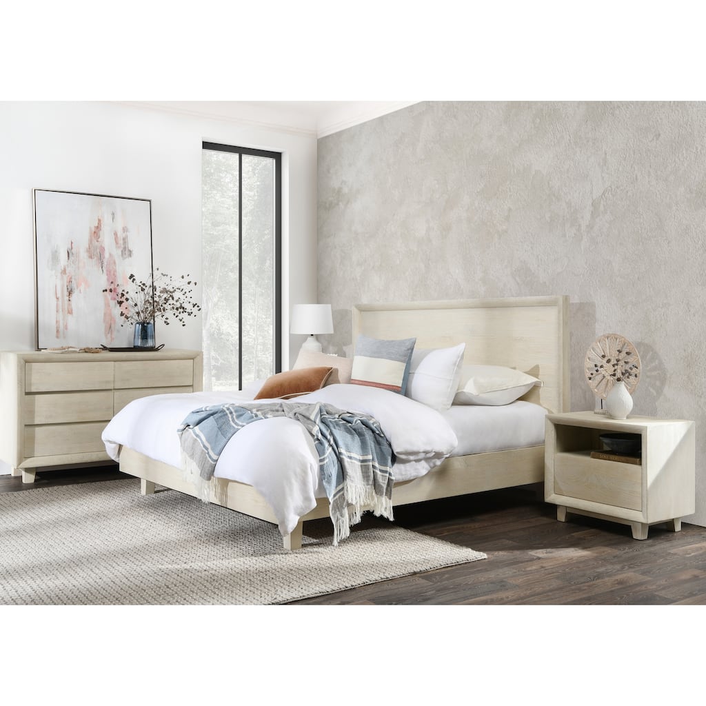 Classic Home Reece Mango Wood Bed in White