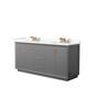 Option Dark Gray, Bronze Trim, Giotto Quartz Top