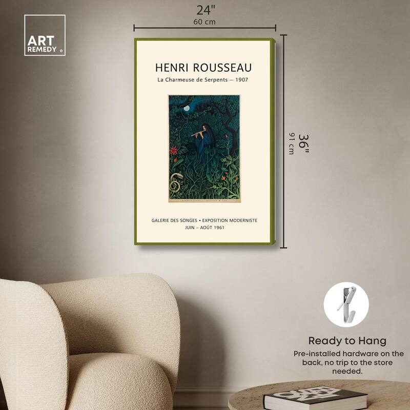 Rousseau's Jungle Dream Canvas by Art Remedy, Gallery Wrapped