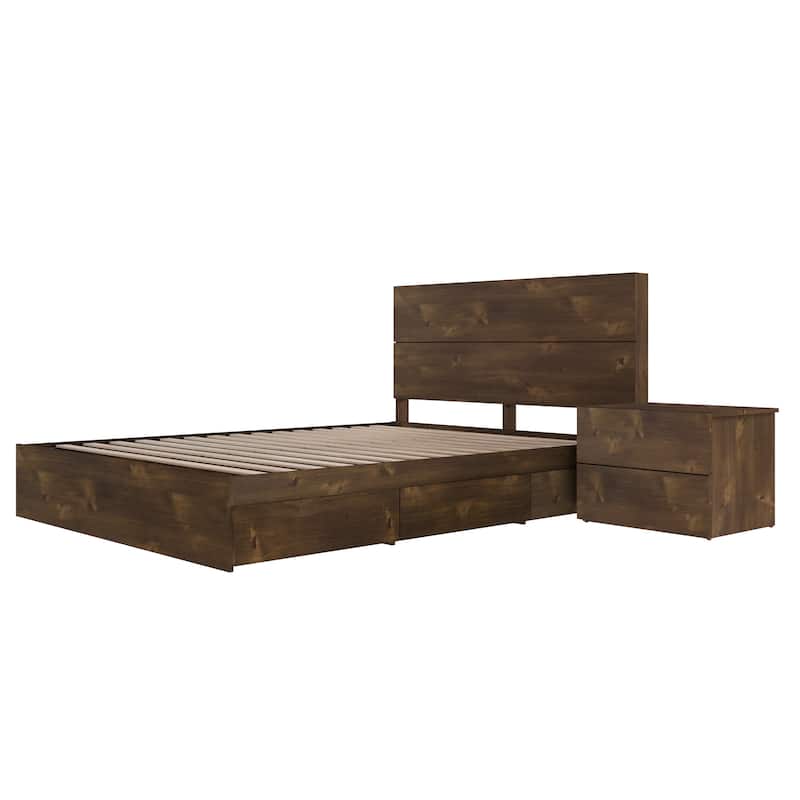 Milo 3-Piece Reversible Storage Bedroom Set