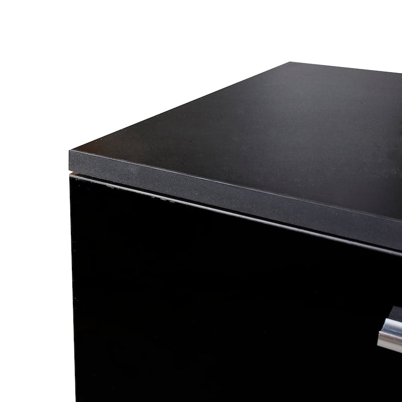 Modern Style 62.99" TV Stand with Open Shelves and 2 Storage Cabinet for TVs Up to 70"