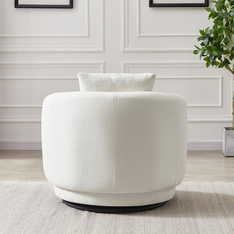 Perton Luxury Mid Century Modern French Boucle Accent Armchair