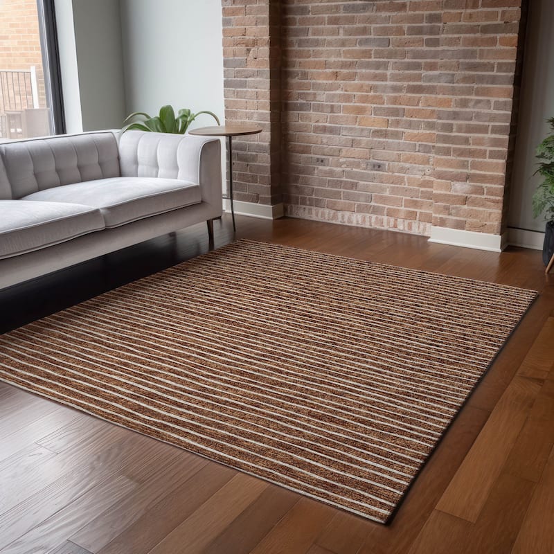 Premium Washable Super Soft Boho Stripe Mayfield Rug