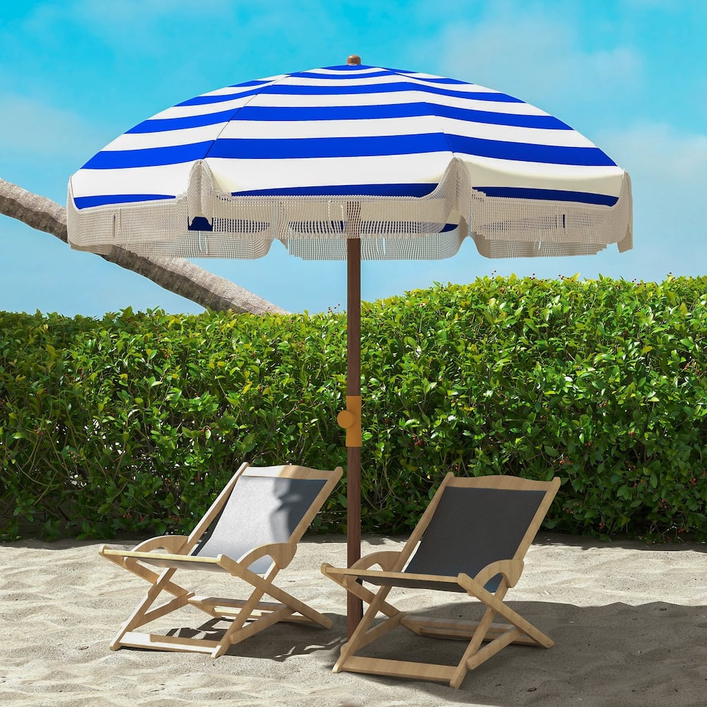 Portable Beach Umbrella with Ventilated Canopy