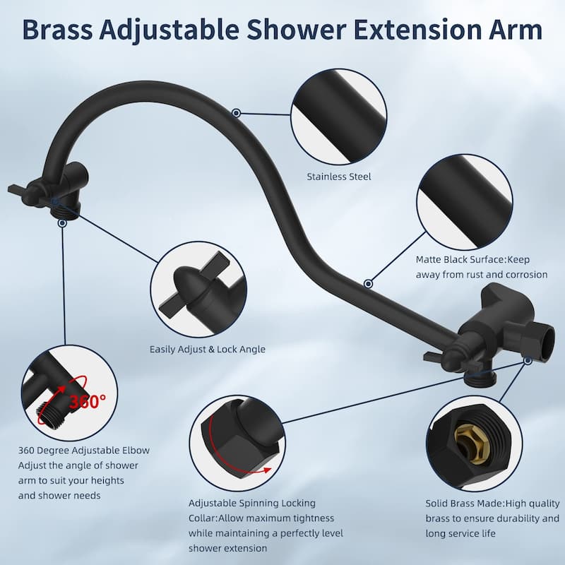 10 Inch Thickness Metal Rainfall Shower Head/Handheld Shower Combo