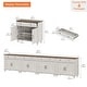 preview thumbnail 19 of 45, Farmhouse Sideboard, Buffet Cabinet with Storage Cabinets