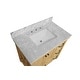 preview thumbnail 13 of 11, KitchenBathCollection Tuscany 36" Bathroom Vanity with Carrara Marble Top