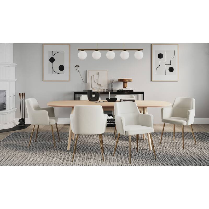 Silver Orchid Duved Dining and Accent Chair (Set of 2) - N/A