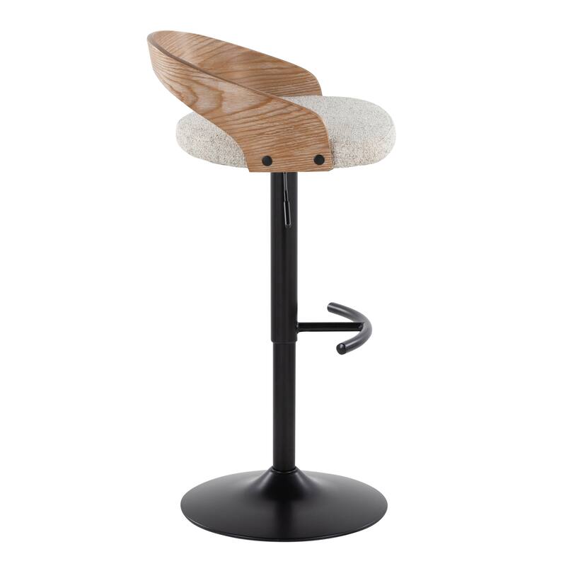 Carson Carrington Stavanger Adjustable Bar Stool with Rounded T Footrest (Set of 2)