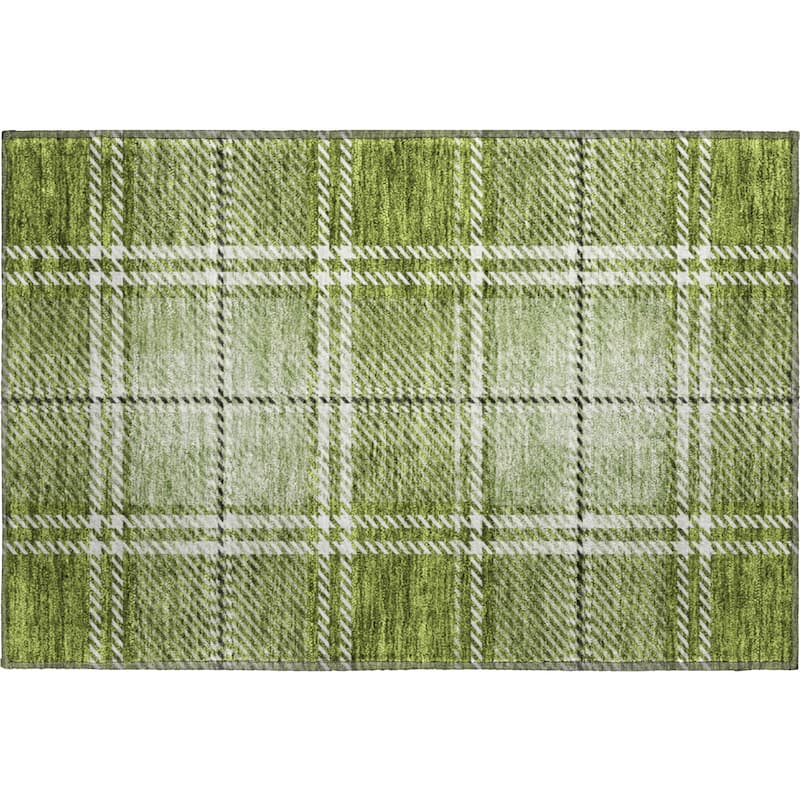 Premium Washable Super Soft Plaid Mayfield Rug
