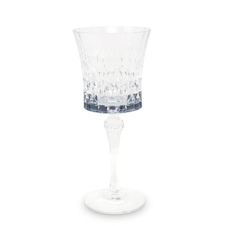 Liscio Ottico - Set of 6 Diamond Cut Glasses with Colored Shade on the Bottom