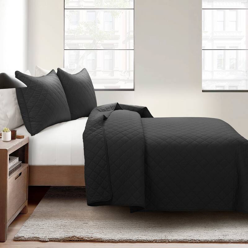 Copper Grove Balm Diamond Oversized Cotton 3-piece Quilt Set