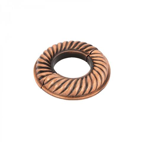 Radiator Flange Copper Oil Rubbed Aluminum Le Cruller Style 1.5" (IPS) Pipe Flanges 1.88" ID - 3.88" OD Renovators Supply