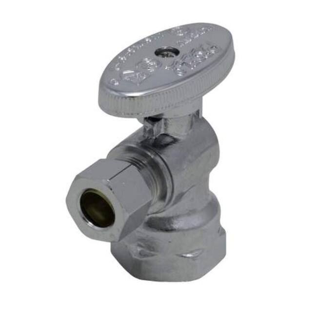 PROFLO 1/2" x 3/8" Quarter Turn Angle Valve