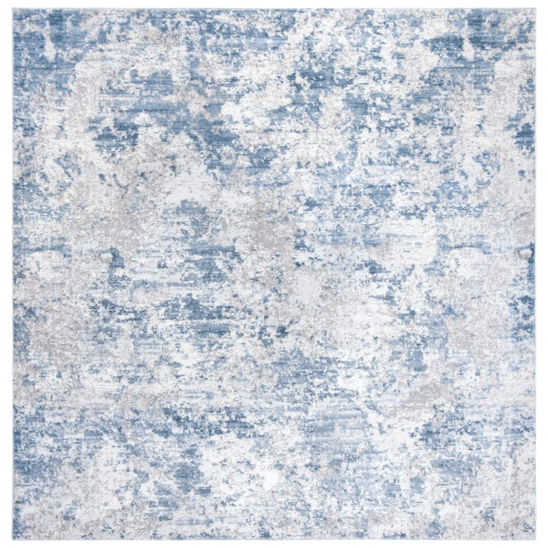 SAFAVIEH Amelia Modern Abstract Rug - 11' x 11' Square - Grey/Blue