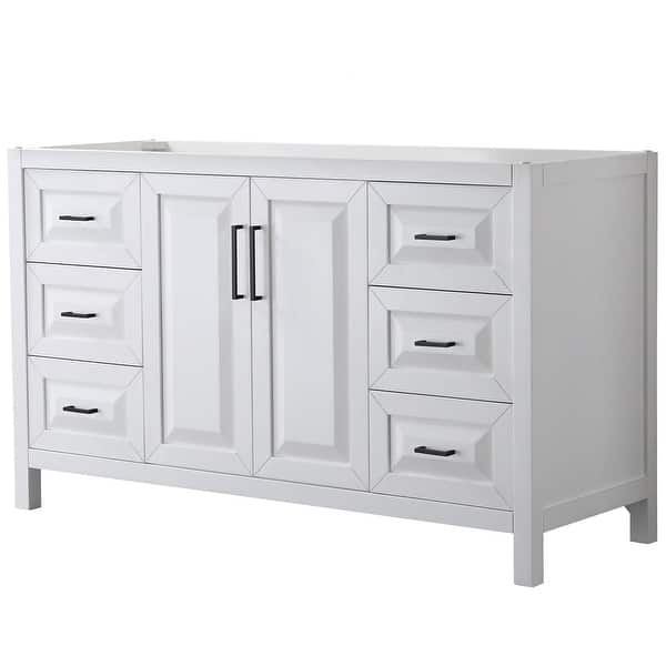 Daria 59 in. Single Bathroom Vanity Cabinet Only in White Daria 59 in. Single Bathroom Vanity Cabinet Only in White