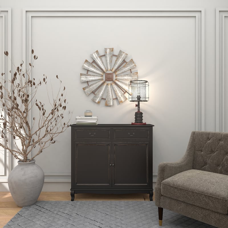Benzara 21-inch Metal Table Lamp