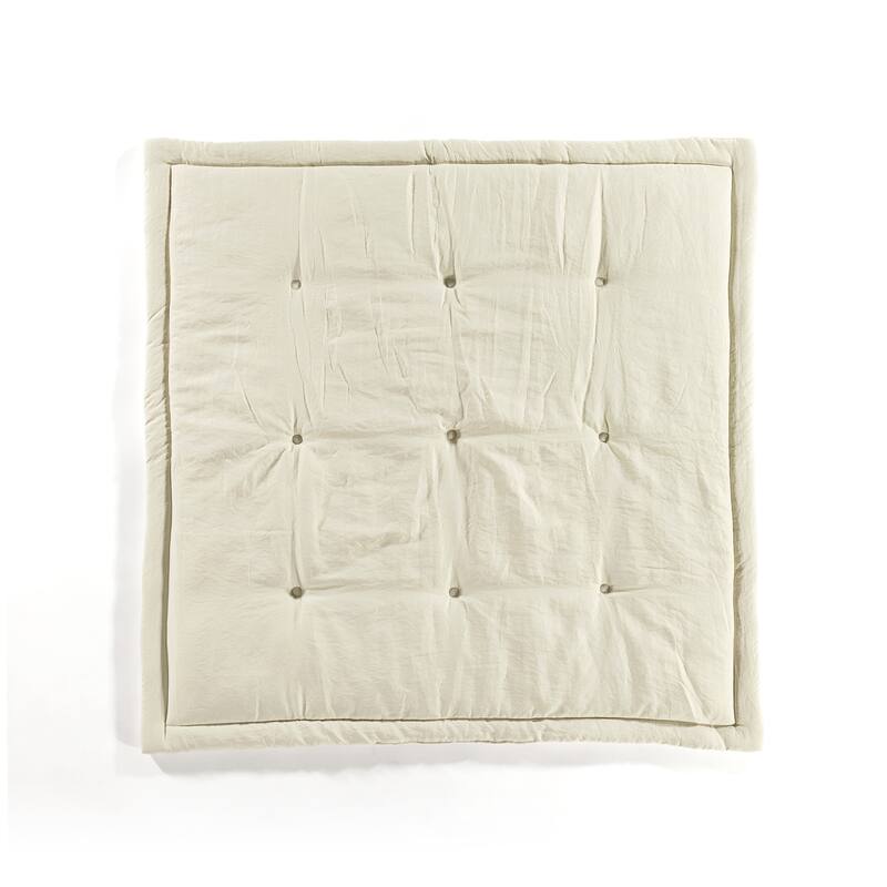 Lush Decor Baby Square With Border Play Mat Single - Neutral