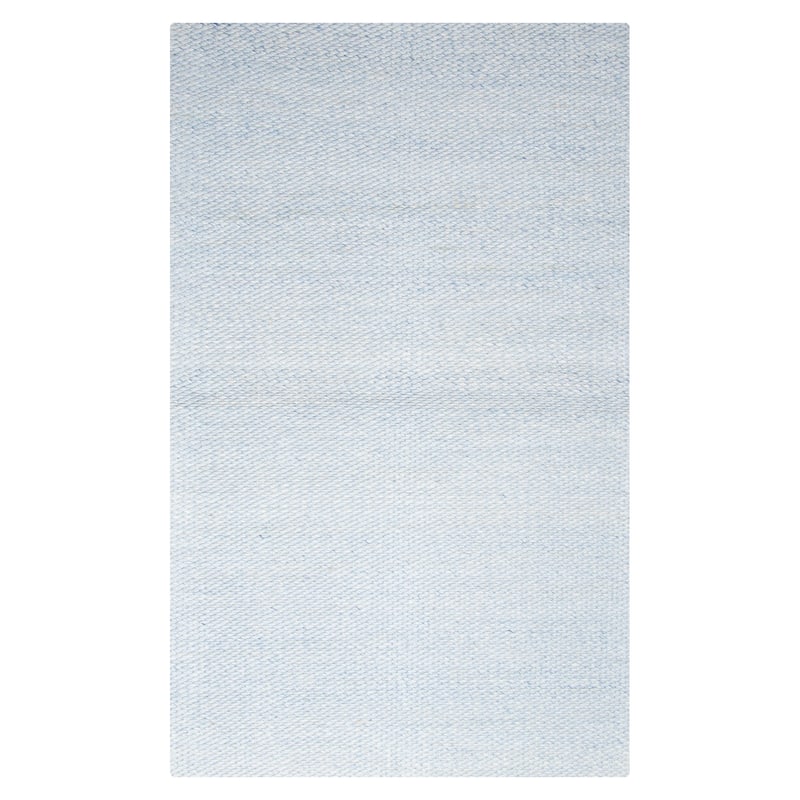 ECARPETGALLERY Braid weave Sienna Sky Blue Wool Rug - 5'0 x 8'0