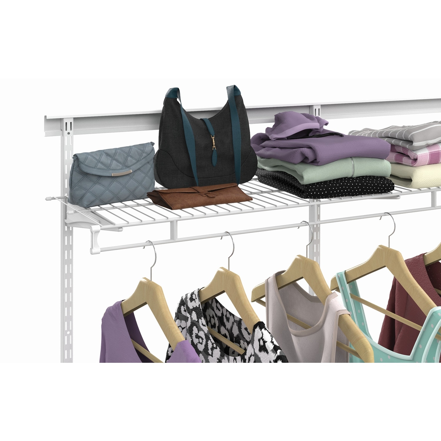 Wire shelf store hanger rail