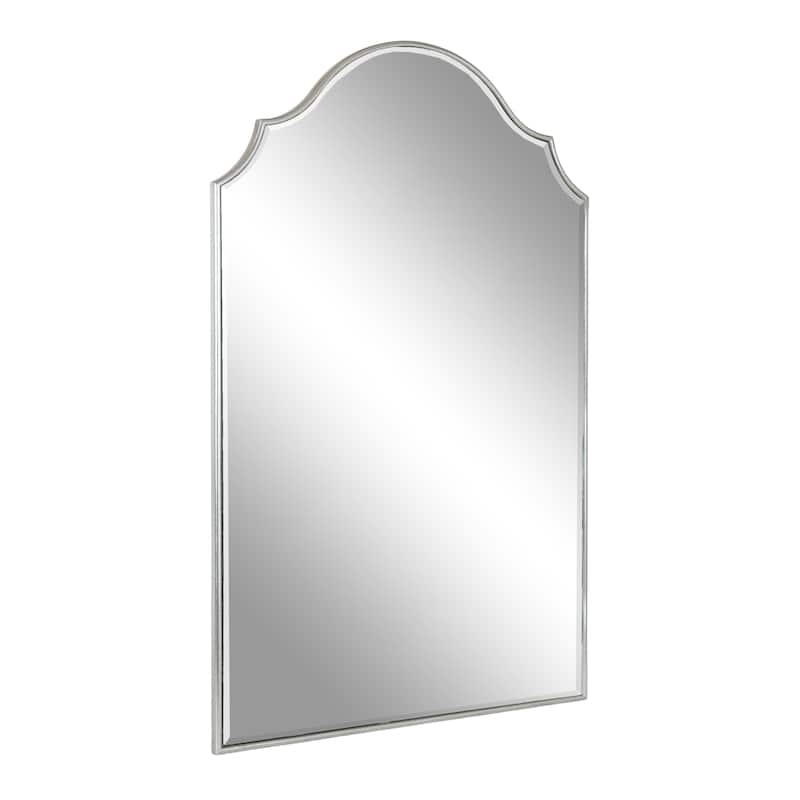 Kate and Laurel Leanna Framed Arch Wall Mirror - 24x36 - Silver
