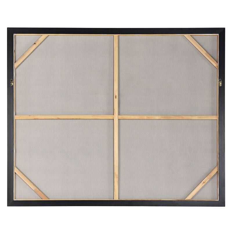 StyleCraft Seaside Hand-Painted Framed Canvas Wall Art - 62" x 42"