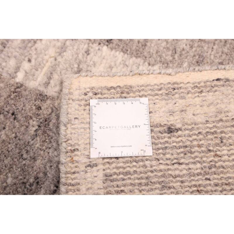 ECARPETGALLERY Hand-knotted Tangier Light Khaki Wool Rug - 4'11 x 7'10