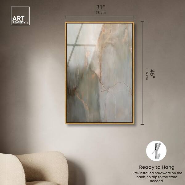 dimension image slide 9 of 24, Fiery Traces I Abstract Framed Acrylic Wall Art by Art Remedy