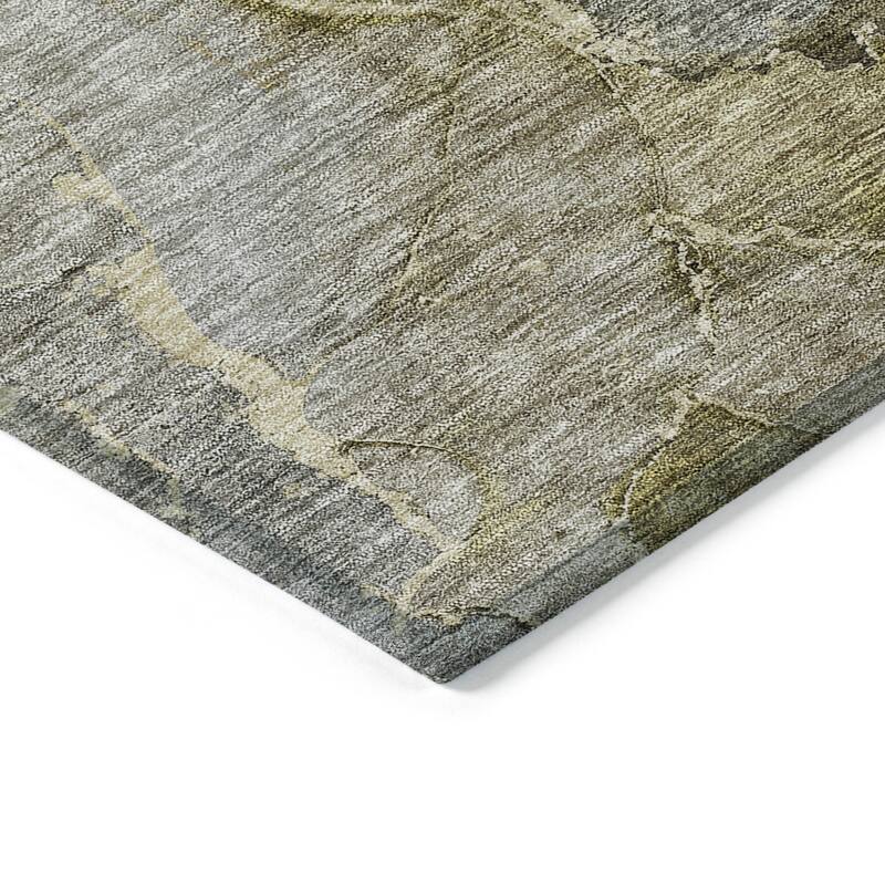 HomeRoots Abstract Transitional Rectangle Outdoor Rug