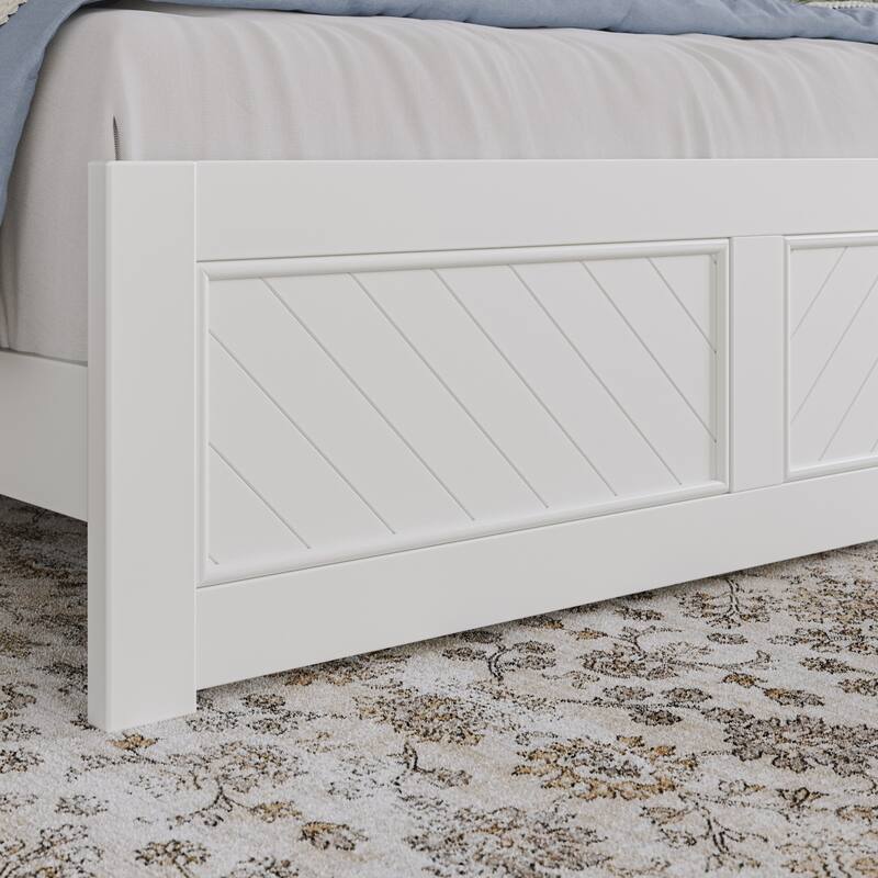 Berkshire Queen Low Profile Platform Bed with Matching Footboard